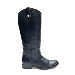 FRYE | Vintage 1990s women's black leather knee high equestrian riding boots